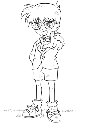 Detective Conan Coloring Page